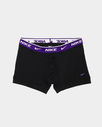 Nike Everyday Stretch Cotton Trunks 2 Pack Purple/Black