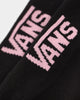 Vans Women's Kickin' It Crew Socks Black/Pink