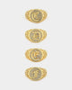Saint Morta Letter Championship Ring Iced Gold