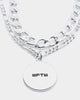 Wild For The Weekend Double Necklace With Bear Pendant Silver