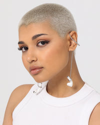 Raising Hell Women's Ear Cuff Pair Silver