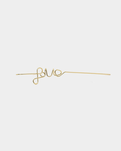 Raising Hell Women's Love Earring Cuff Gold