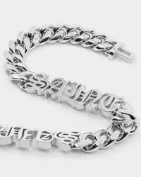 Saint Morta The 3 Saints Chain Necklace White Gold