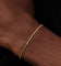 Saint Morta Micro Coloured Tennis Bracelet Gold/Brown