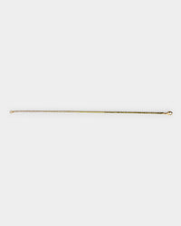 Saint Morta Micro Coloured Tennis Bracelet Gold/Green