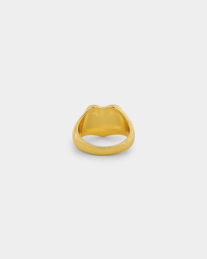 Raising Hell Women's Ying Yang Ring Gold/Black/White