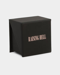 Raising Hell Women's Pastel Hearts Ring Gold/Blue