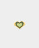 Raising Hell Women's Pastel Hearts Ring Gold/Green