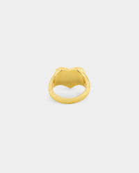 Raising Hell Women's Pastel Hearts Ring Gold/Green