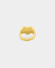 Raising Hell Women's Pastel Hearts Ring Gold/Green