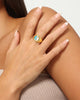 Raising Hell Women's Pastel Yin Yang Ring Blue/White/Gold