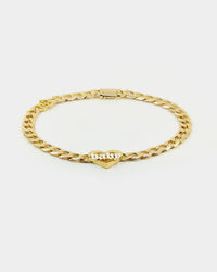 Raising Hell Women's Love Your Girl Chain Gold/White