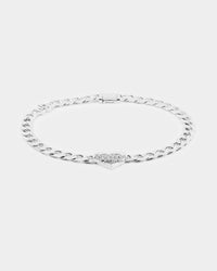 Raising Hell Women's Love Your Girl Chain Iced White Gold