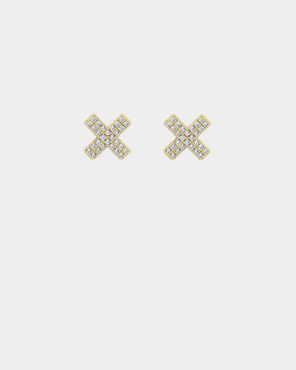 Saint Morta Marksman Earring Iced Gold