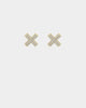 Saint Morta Marksman Earring Iced Gold