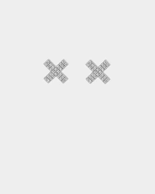 Saint Morta Marksman Earring Iced White Gold