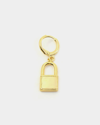 Saint Morta Locked and Found Earring Gold