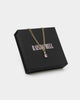 Raising Hell Women's Pendant Figaro Choker Necklace Pink/Gold