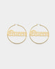 Raising Hell Women's Queen Hoop Earrings Gold