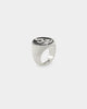 Wild For The Weekend Flame Signet Ring (Large) Silver