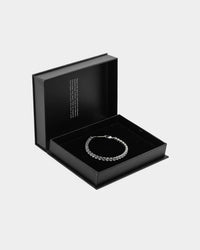 NXS Round Cut Tennis Bracelet Iced White Gold