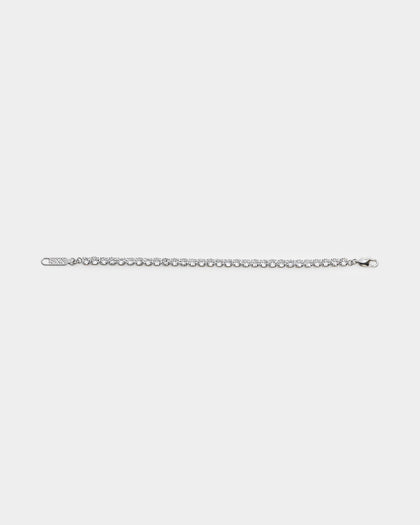 NXS Round Cut Tennis Bracelet Iced White Gold