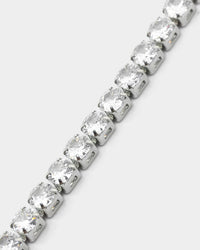 NXS Round Cut Tennis Bracelet Iced White Gold