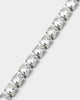 NXS Round Cut Tennis Bracelet Iced White Gold