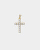NXS Iced Cross Pendant Iced Gold