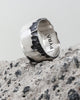 PYRA PYRA x BLKDVL Eroded Cuff Ring Silver