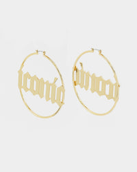 Raising Hell Women's 'Iconic' Hoop Earrings Gold