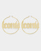 Raising Hell Women's 'Iconic' Hoop Earrings Gold