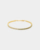 NXS 3mm Tennis Gradient Bracelet Green/Gold