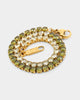 NXS 3mm Tennis Gradient Bracelet Green/Gold