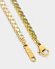 NXS 3mm Tennis Gradient Bracelet Green/Gold