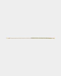 NXS 3mm Tennis Gradient Bracelet Green/Gold