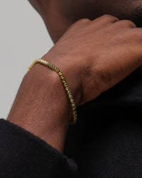NXS 3mm Tennis Gradient Bracelet Green/Gold