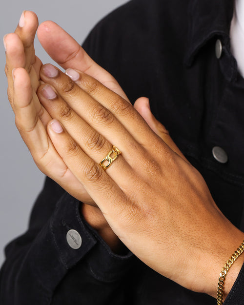 NXS Cuban Ring Gold