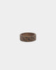 Guess Mainline 8mm 4G Pattern Ring Brown