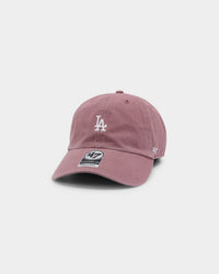 47 Brand Los Angeles Dodgers Base Runner Clean Up Strapback Mauve