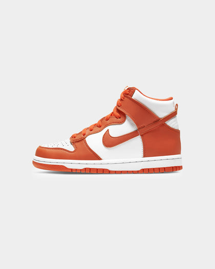 Nike Kid's Dunk High (GS) "Syracuse" White/Orange