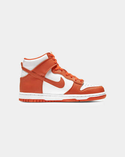 Nike Kid's Dunk High (GS) "Syracuse" White/Orange