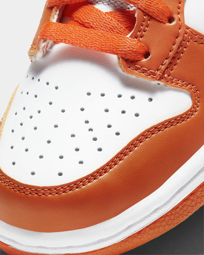 Nike Kid's Dunk High (GS) "Syracuse" White/Orange