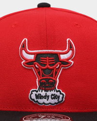 Mitchell & Ness Chicago Bulls 'Hardwood Classics' Team 2Tone 2.0 Fitted Red