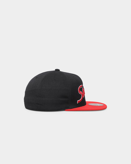 Mitchell & Ness Philadelphia 76ers 'Team Script 2.0 Hardwood Classics' Fitted Black