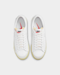 Nike Women's Blazer Low Platform Shoes White/White-Lemon
