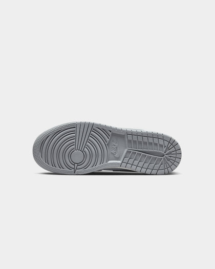 Jordan Kids' Air Jordan 1 Mid (GS) "Vintage Grey" White/Stealth
