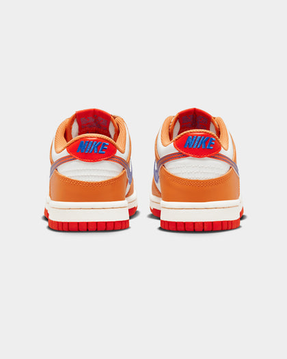 Nike Kids' Dunk Low (GS) "Orange/Blue" Sail/Game Royal/University Red