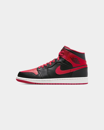 Jordan Kids' Air Jordan 1 Mid (GS) "Alternate Bred" Black/Fire Red-White