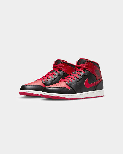 Jordan Kids' Air Jordan 1 Mid (GS) "Alternate Bred" Black/Fire Red-White